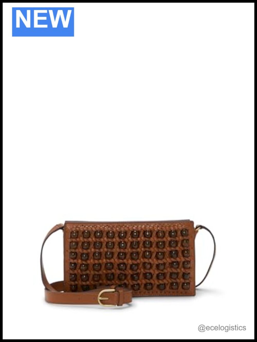 Lucky Brand Lova Crossbody Satchel Bag Leather Zipper Closure